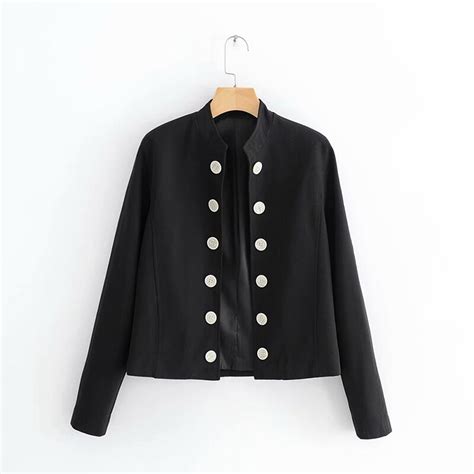 Geckoistail Women Autumn Jackets Coat 2018 Double Breasted Long Sleeve