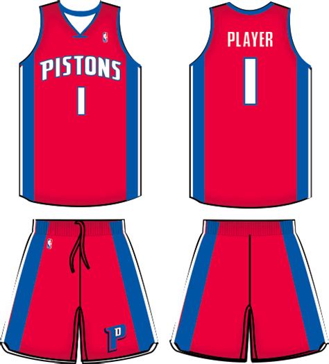 Detroit Pistons Alternate Uniform National Basketball Association