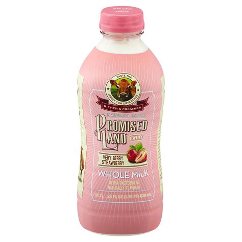Promised Land Dairy Very Berry Strawberry Whole Milk 28 Fl Oz Shipt