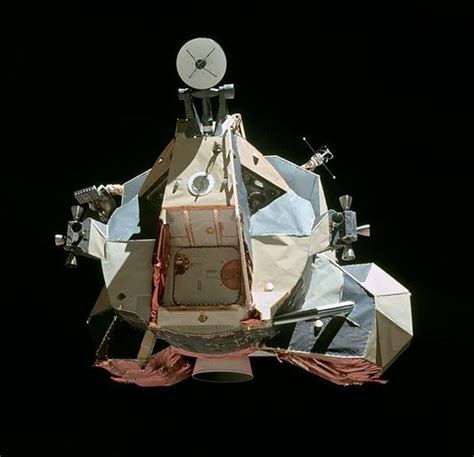 Apollo 17 Lunar Exploration Module Lem Preparing To Dock After Ascent