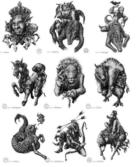 Mirusoup “ Omg Illustrations Of The 72 Demons Featured In The Lesser