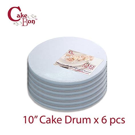Cake Drums Round 10 Inches White 6 Pack Sturdy 12 Inch Thick