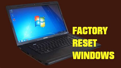 Easily Factory Reset A Windows 7 Pc Youtube