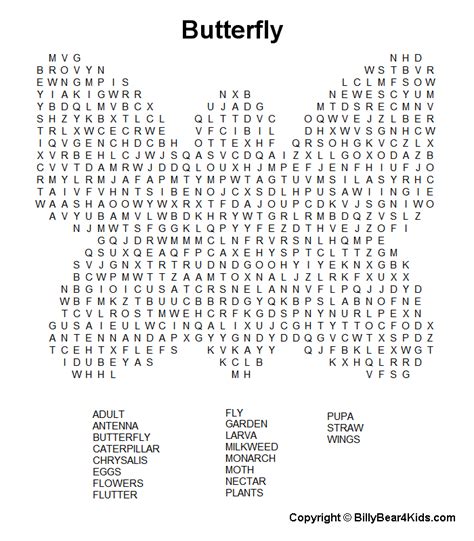 Large Print Word Search Puzzles Butterfly2 32679
