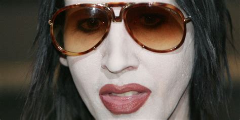 Marilyn Manson No Makeup Shock Rocker Photographed On Eastbound And Down Set Photos