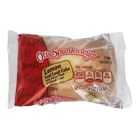 Otis Spunkmeyer Lemon Loaf Cake With Icing 4 Ounce 24 Per Case