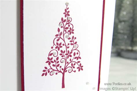 Simple Christmas Card Using Stampin Up Festival Of Trees