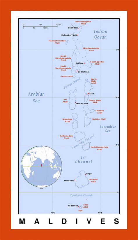 Political Map Of Maldives Maps Of Maldives Maps Of Asia GIF Map