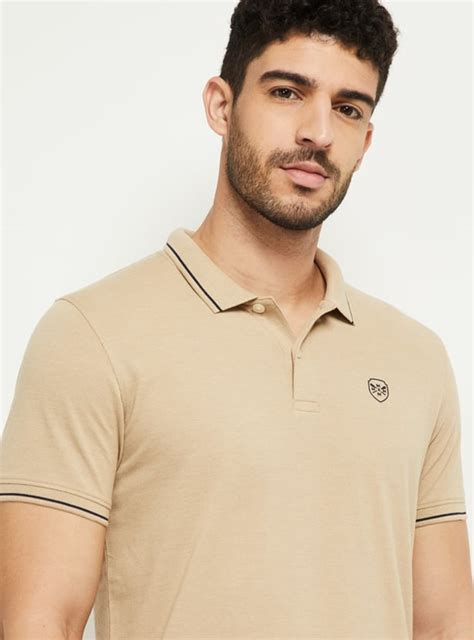 Buy Men Solid Slim Fit Polo Online At Just Rs 4990 1000010533120