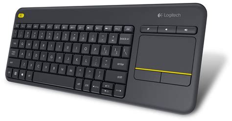 K400 Plus Black Wireless Touch Keyboard Uk Layout