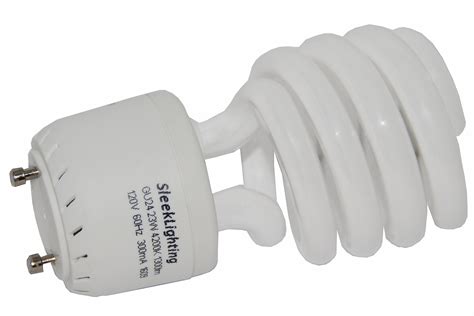 Sleeklighting Gu24 Light Bulb 23watt T2 Spiral Cfl 4200k 1300lm