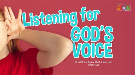 Childrens Church Listening For Gods Voice Youtube