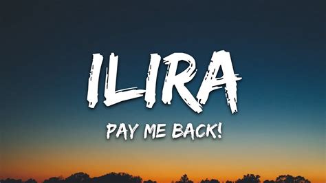 Ilira Pay Me Back Lyrics Chords Chordify