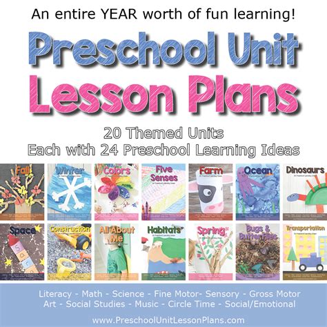A Year Of Preschool Lesson Plans 20 Themed Units Where Imagination