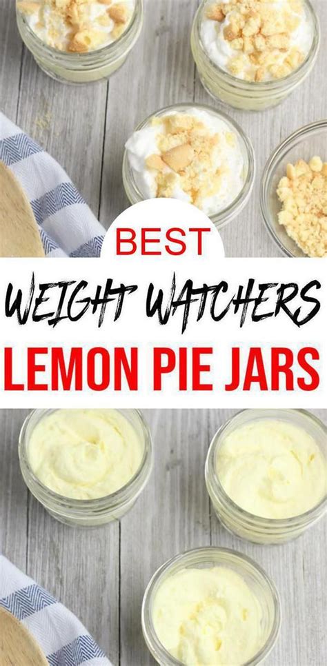 Check Out These Weight Watchers Lemon Pie Jars Easy Weight Watchers Desserts R Weight