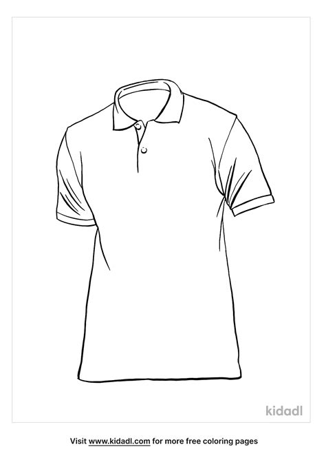 Free Blank T Shirt Coloring Page Coloring Page Printables Kidadl