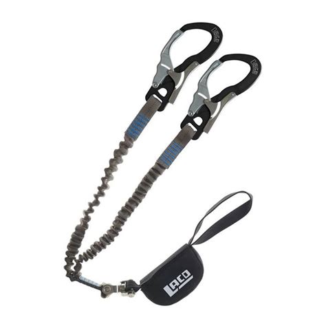 Rafiki Lacd Lacd Ultimate Ferrata S Via Ferrata Lanyard Black