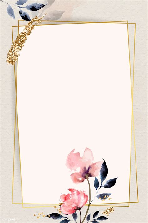 12 3 4 5 next. Download Premium Illustration Of Golden Rectangle With Floral