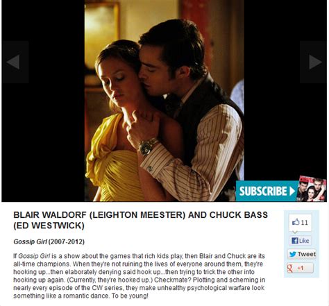 31 Best Will Theywont They Tv Couples Blair And Chuck Photo