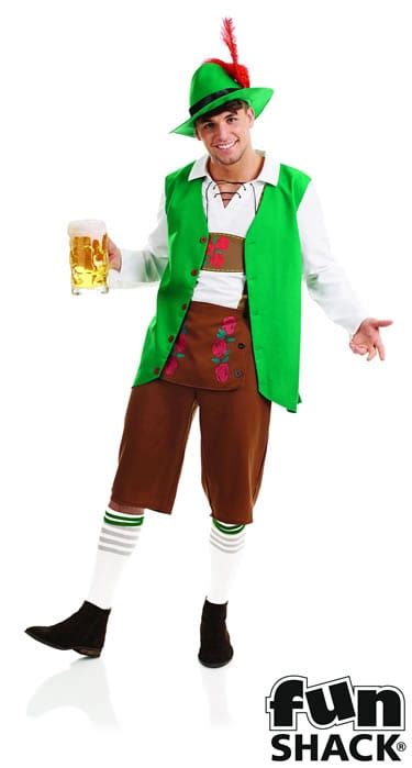 Traditional Bavarian Man Mens Fancy Dress Costume