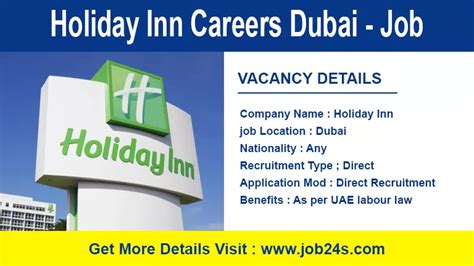 Holiday Inn Careers Dubai Latest Job Openings 2022