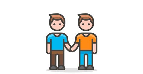 Two Guys Holding Hands Emoji