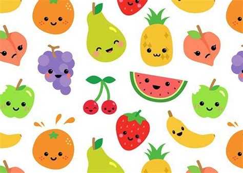 Kawaii Cute Drawings Kawaii Art Fruit Wallpaper