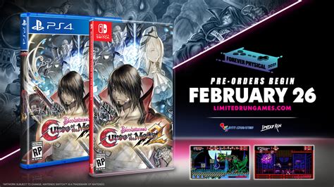 Bloodstained Curse Of The Moon 2 Ps4 And Switch Limited Print Physical