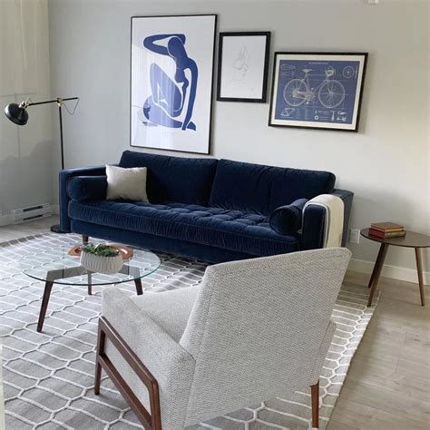 Nord Galaxy Gray Chair In 2020 Blue Sofa Mid Century Modern Lounge