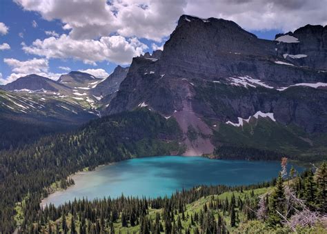 Lower Grinnell Lake Along The Grinnell Glacier Trail In Glacier Np