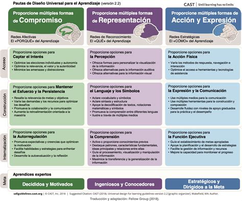 Diseño Universal Para El Aprendizaje Aspectos Básicos El Modelo Del