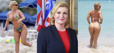 ¿la Presidenta De Croacia En Bikini Cuidado Con Las Imágenes Que