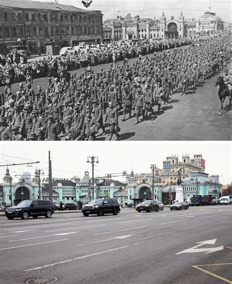 Before And After Moscow Streets During Wwii And Now Russia Beyond