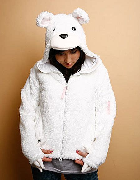 polar bear hoodie hoodies bear costume cool hoodies