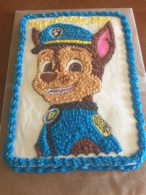 Paw Patrol Chase Cake Paw Patrol Birthday Cake Paw Patrol Chase Cake