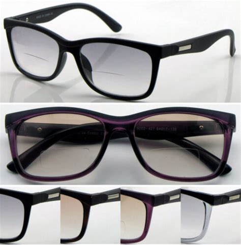 sl427 retro light tinted bifocal reading glasses matte eyebrow trendy stylish ebay