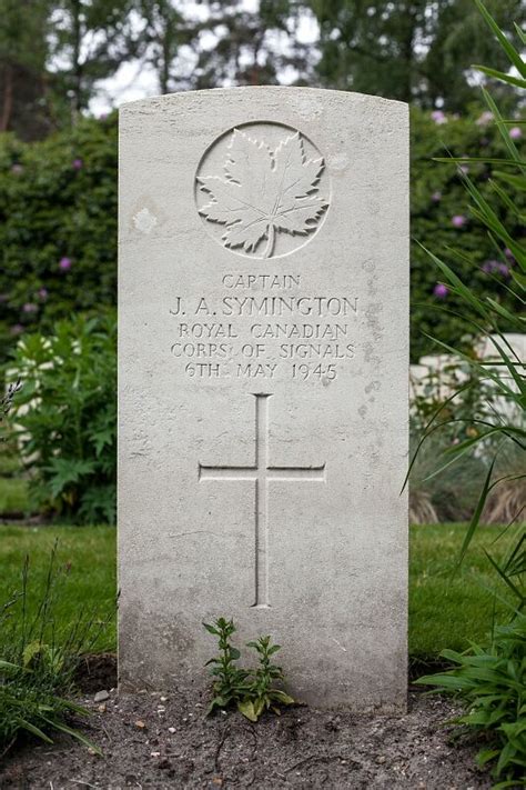 James Alexander Symington The Canadian Virtual War Memorial