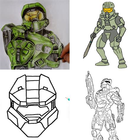 Master Chief Drawing Ideas Draw Master Chief Halo