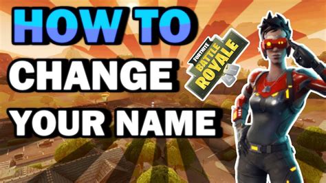 How To Change Your Display Name On Fortnite Youtube