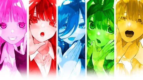 обои аниме Аниме девушки 5 Toubun No Hanayome Nakano Nino Nakano Itsuki Nakano Miku