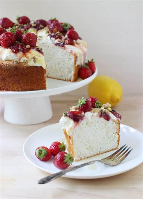 In actuality, angel food cake is quite light in many of the areas that would normally rule out this sweet dessert for diabetics. Homemade Angel Food Cake with Lemon Curd, Maple-Roasted ...