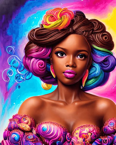 Barbiestyle Dark Brown Skin Goddess · Creative Fabrica