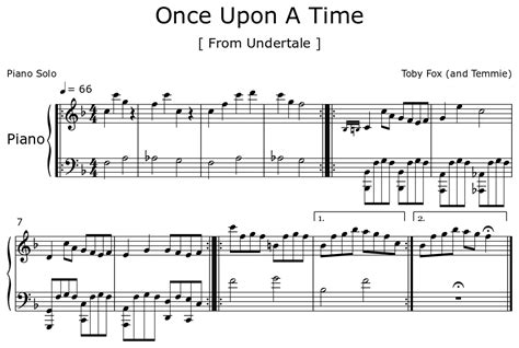 Once Upon A Time Sheet Music For Piano