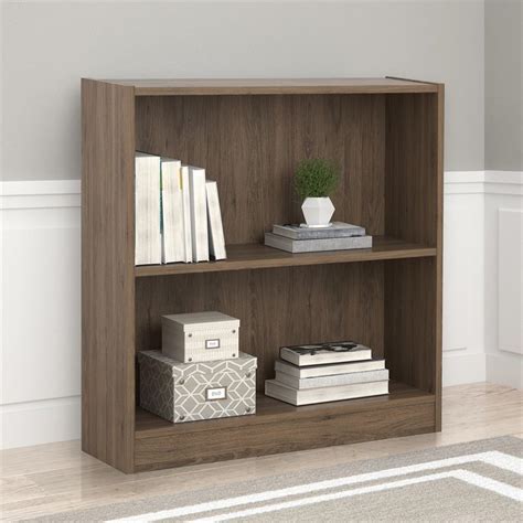 Ameriwood Home Hayden 2 Shelf Bookcase In Rustic Oak Cymax Business