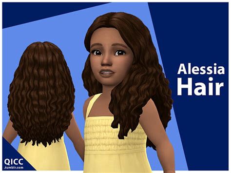 Alessia Maxis Match Hair For Toddlers By Qicc At Tsr Sims 4 Updates