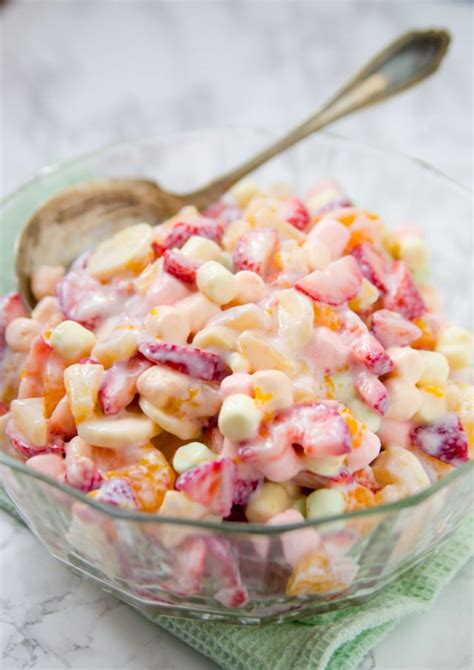 Easy Marshmallow Fruit Salad Recipe Mom Spark Mom Blogger