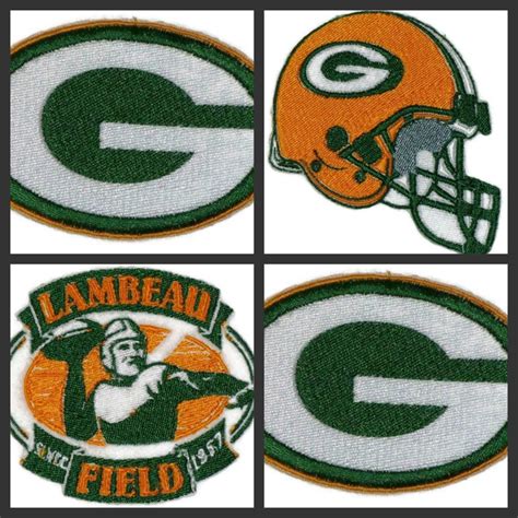 Green Bay Packers Nfl Sport Logo Embroidery Patch Iron And Sewing On Clothes Football Nfl Sports