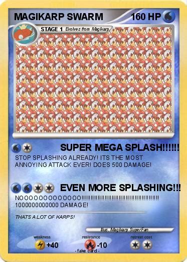 Pokémon Magikarp Swarm Super Mega Splash My Pokemon Card