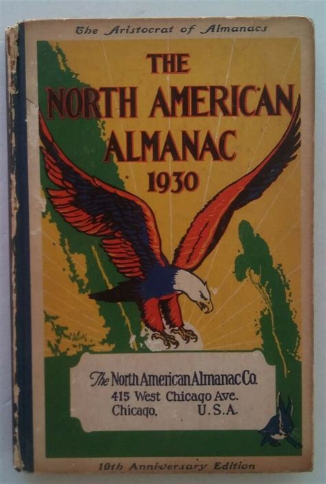 The North American Almanac Hc 10th Anniversary Edition 1930 Aristocrat