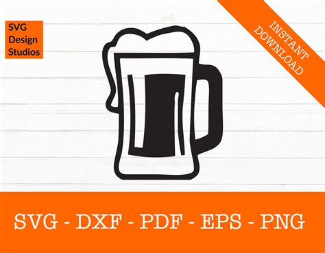 Beer Glass Svg Craft Brewery Svg Silhouette Shadow SVG Cut File PNG